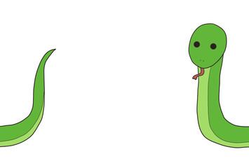 分裂した巳（緑）