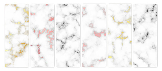 Set of marble texture backgrounds