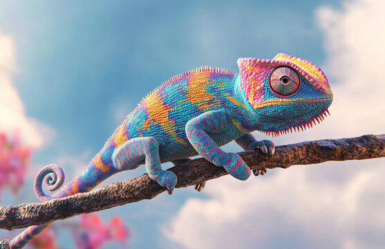 Colorful Chameleon.