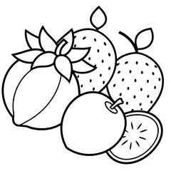 fruits art vector illustrator