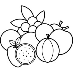 fruits art vector illustrator