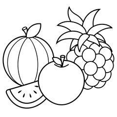 fruits art vector illustrator