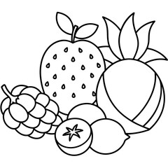 fruits art vector illustrator