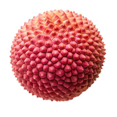 Lychee top view isolated on transparent background