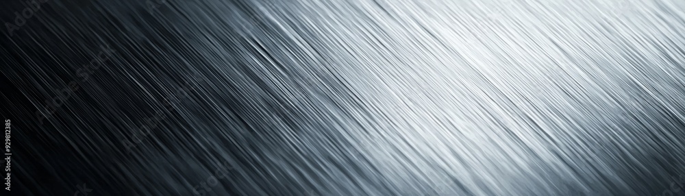 Fototapete abstract texture of brushed metal surface showcasing sleek, modern lines with reflections and gradie