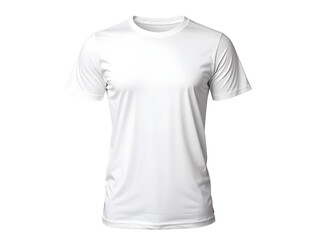 T-shirt design fashion concept, blank black and white t-shirt, shirt front isolated. Mock up for sublimation. transparent background
