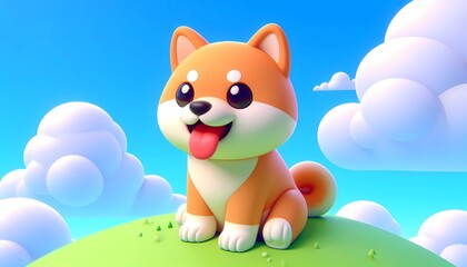 Naklejka premium Shiba Inu
