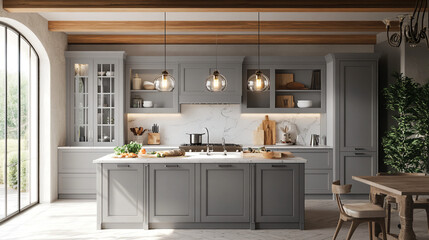 Modern Kitchen Interior.