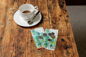 レストランでの支払いのイメージ　　外国のレストランやカフェでの支払いに関するイメージ