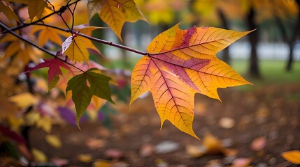 Fototapeta premium autumn maple leaves