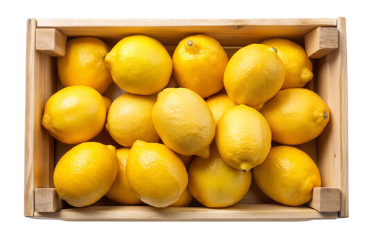 Fresh Lemons in a Box