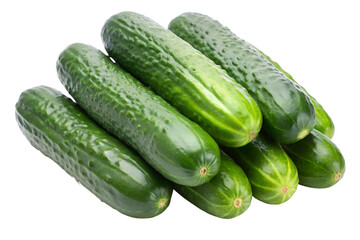Fresh Green Cucumbers in a Pack