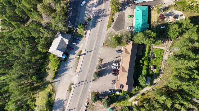 Aerial view of Radium Hot Springs, Kootenay National Park