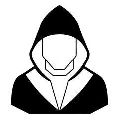 Hacker Head hacker head ethical hacker hacker art criminal face cyber criminal silhouette woman face illustration vector business person black head businessman people cartoon suit icon design
