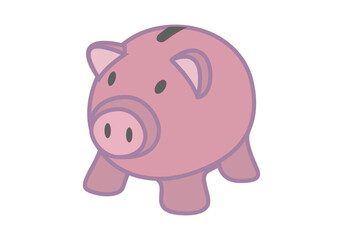 Hucha rosa de cerdito para ahorrar
