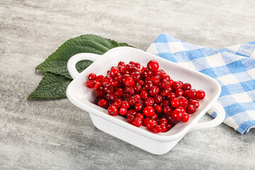 Ripe sweet wild organic cowberry