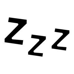 Sleep ZZZ Speech Bubble Icon