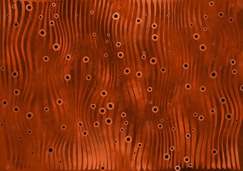 Abstract Geometrical Background. Wavy lines with circles.