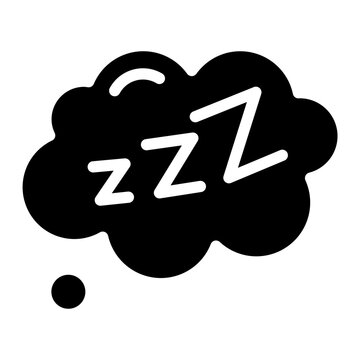 recommend clip art: Sleep ZZZ Speech Bubble Icon