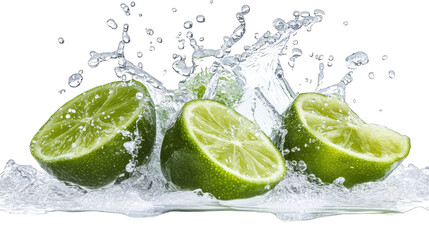 A refreshing splash of lime transparant background png