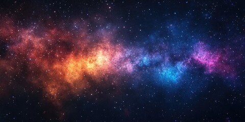 Naklejka premium Space filled with stars