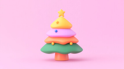 3D. Christmas tree.