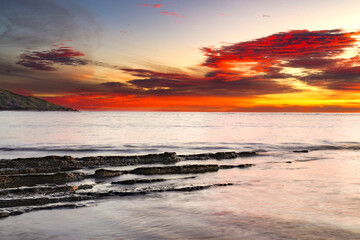 Obraz premium sunrise on the beach