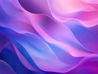 Obraz premium Purple and Blue Abstract Waves