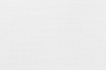 White linen fabric cloth texture for background, natural textile pattern.