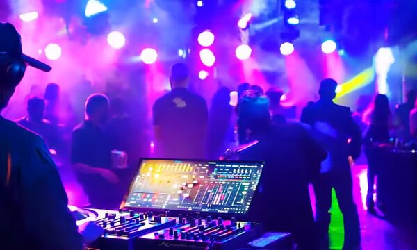 Behide Of the concert crew on stage