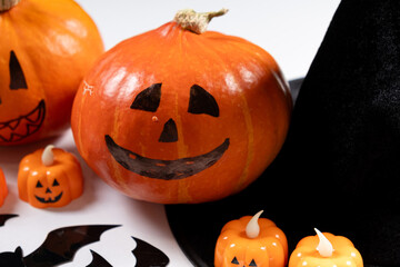 Funny Halloween Pumpkins Holiday Card.