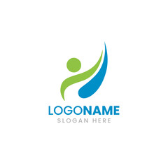 Fototapeta premium Medical and Healthcare Logo for Doctor, Pharmacy, Clinic, Wellness, Spa Vector illustration.