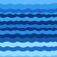 seamless pattern, A serene abstract pattern of blue waves in various shades, evoking a sense of calmness and tranquility for artistic projects.