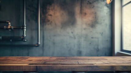 Rustic Industrial Interior Scene