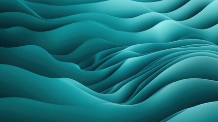 Obraz premium The image is a blue and green wave with a lot of detail