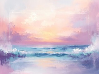 Ocean concept invitation template