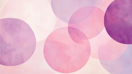 A painting of a bunch of pink circles