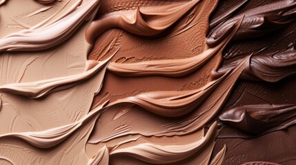 Obraz premium A close up of a makeup brush with a brown and tan color