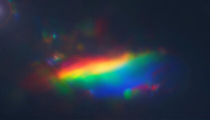 rainbow light effect with bokeh rainbow