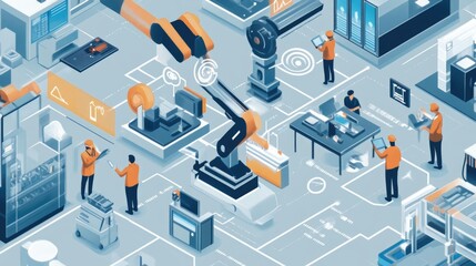 Industrial Automation: A Futuristic Factory Floor