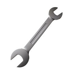 Spanner wrench isolated on white background. 3d-rendering