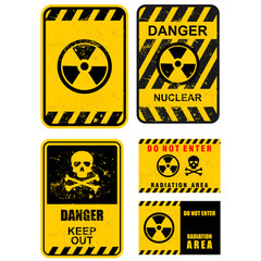 Obraz premium Danger, Do Not Enter, sign vector