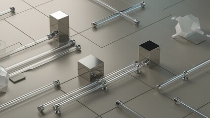 interior of modern office building