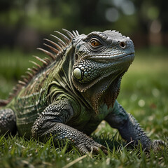 Obraz premium iguana in the zoo