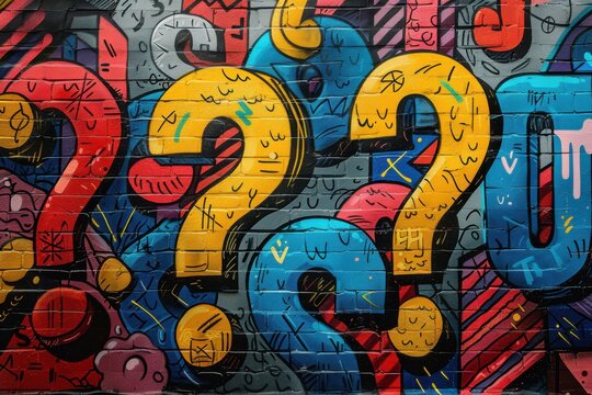 abstract background in colors and patterns for Ask a Stupid Question Day