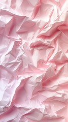 A crumpled light pink surface showcases soft light and shadow, creating an aesthetically pleasing backdrop for creative endeavors