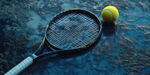 Tennis Racket and Ball