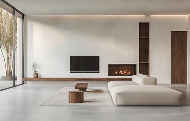 Modern Living Room Interior.