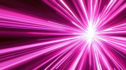 Pink Starburst on Black Background