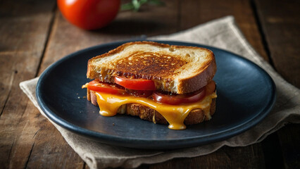 Grilled Cheese and Tomato Sandwich Perfection